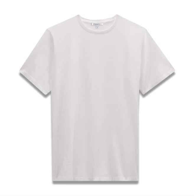 Easy Mondays Crew Neck SS Cotton T-Shirt White-Men's T-Shirts-Brooklyn-Vancouver-Yaletown-Canada