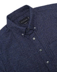 Outclass Shirt Tweed Flannel Indigo-Men's Shirts-Brooklyn-Vancouver-Yaletown-Canada