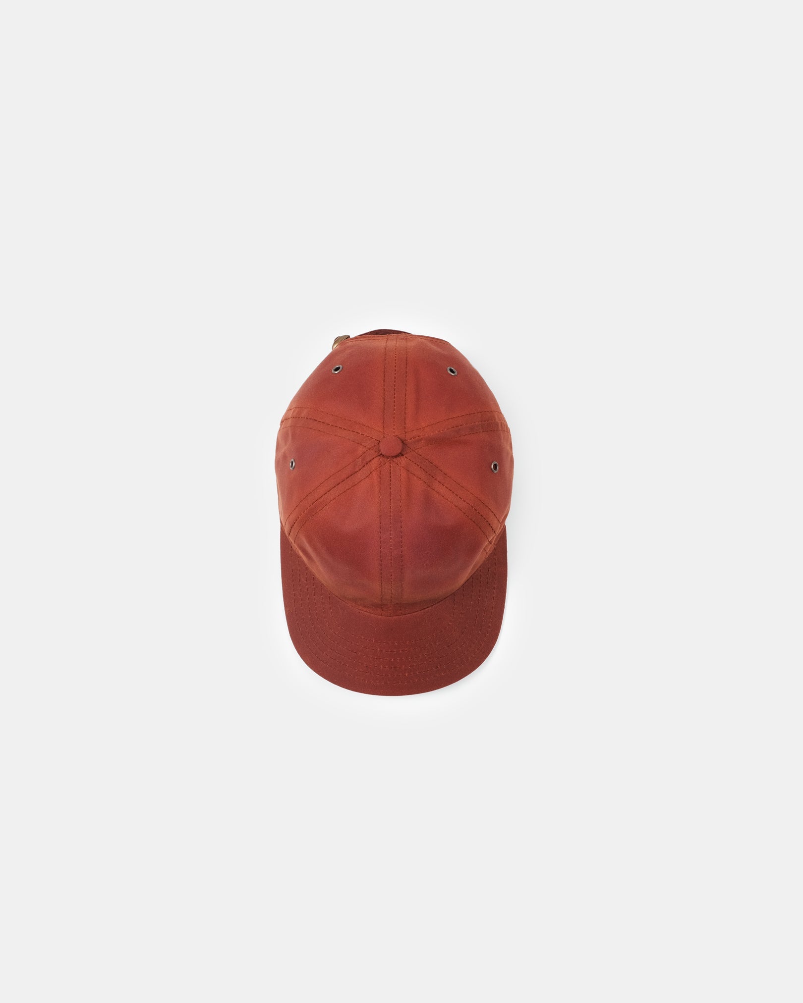 Dehen Ever Wax Canvas Baseball Cap Brick FW24-Men's Accessories-Brooklyn-Vancouver-Yaletown-Canada