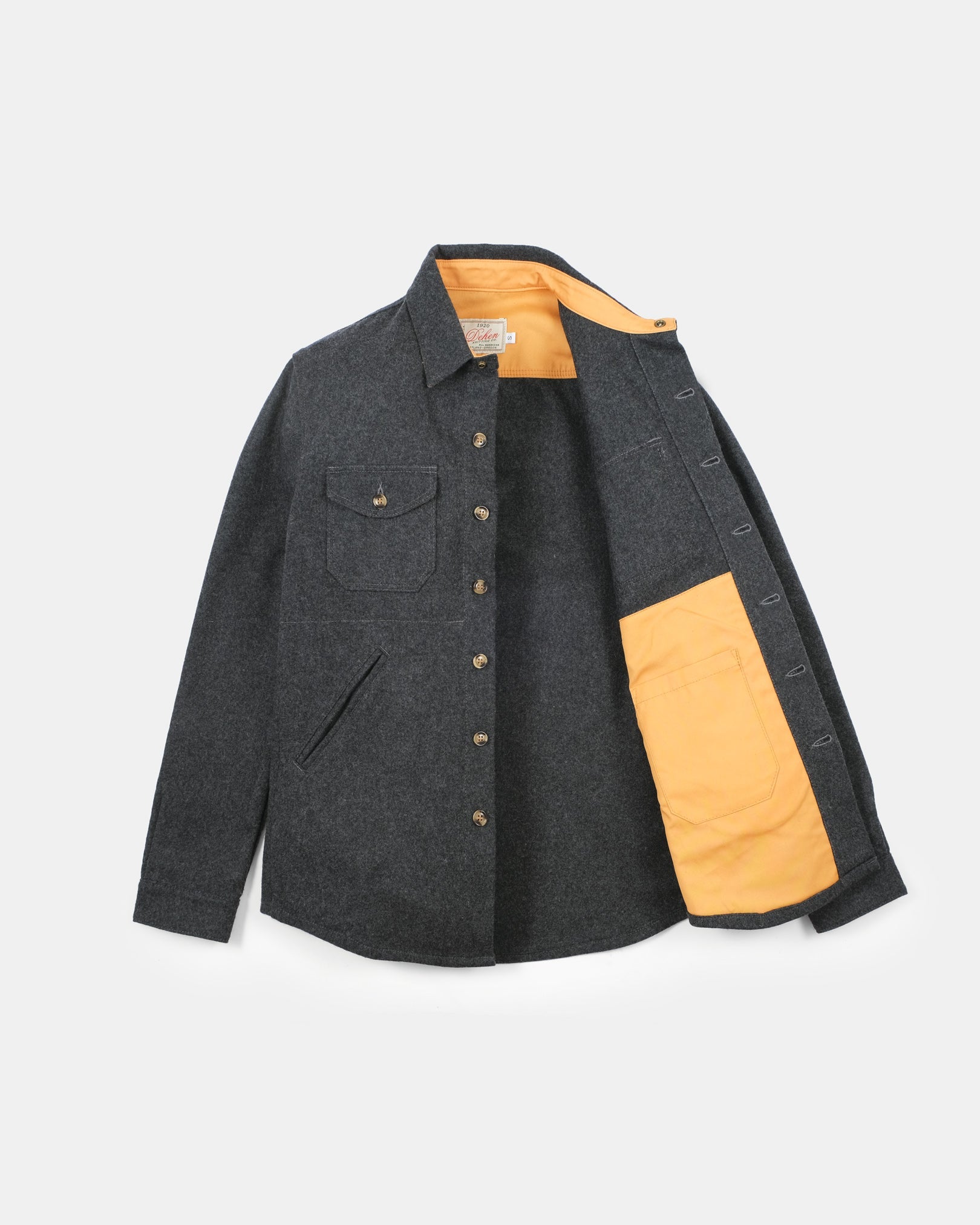 Dehen Over Shirt Crissman LW Charcoal FW24-Men&#39;s Jackets-Brooklyn-Vancouver-Yaletown-Canada