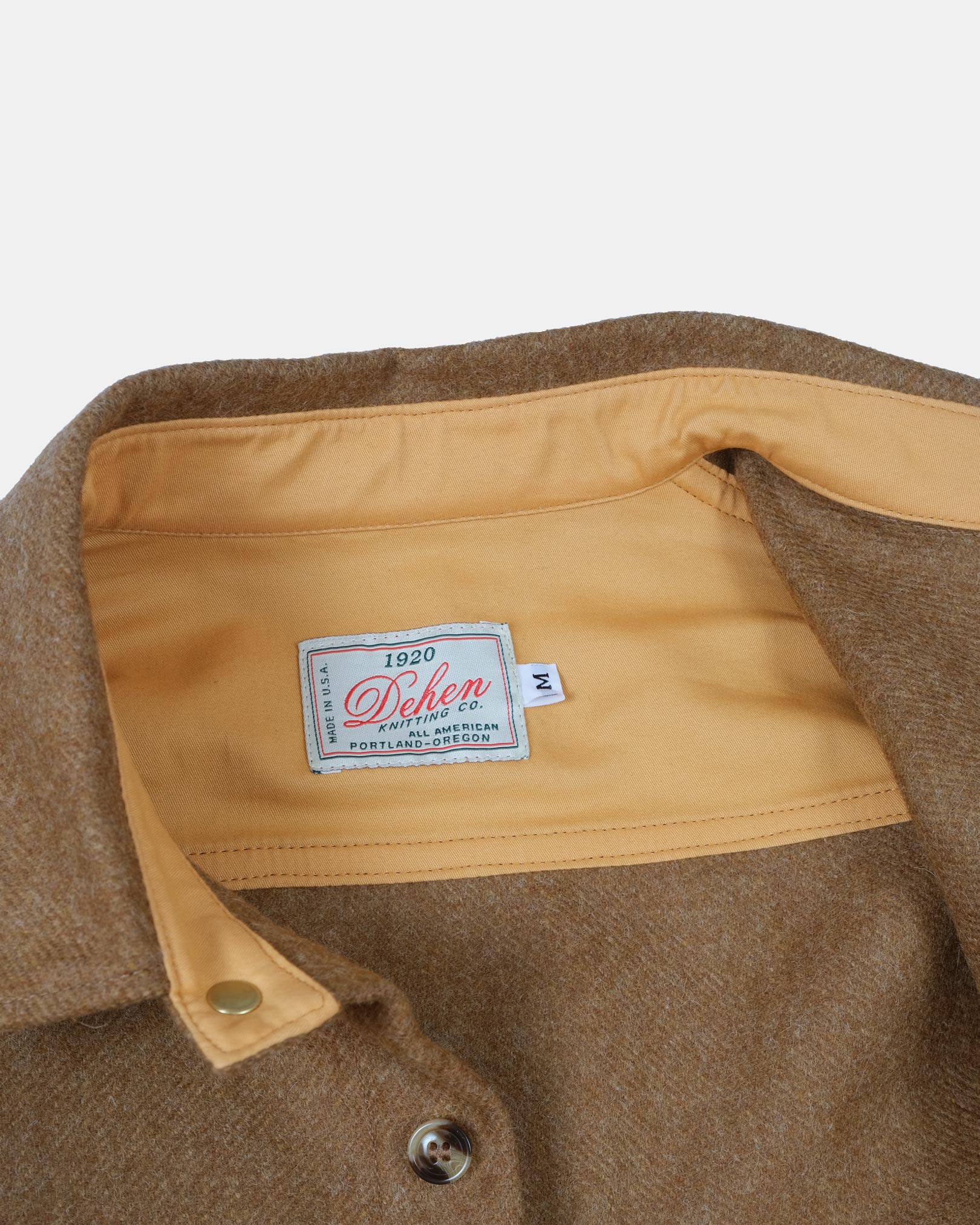 Dehen Over Shirt Crissman Dark Tan Mix FW24-Men&#39;s Jackets-Brooklyn-Vancouver-Yaletown-Canada