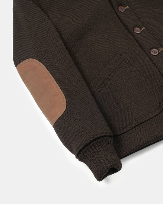 Dehen Shawl Sweater Coat 2.0 Brown FW24-Men&#39;s Sweaters-Brooklyn-Vancouver-Yaletown-Canada