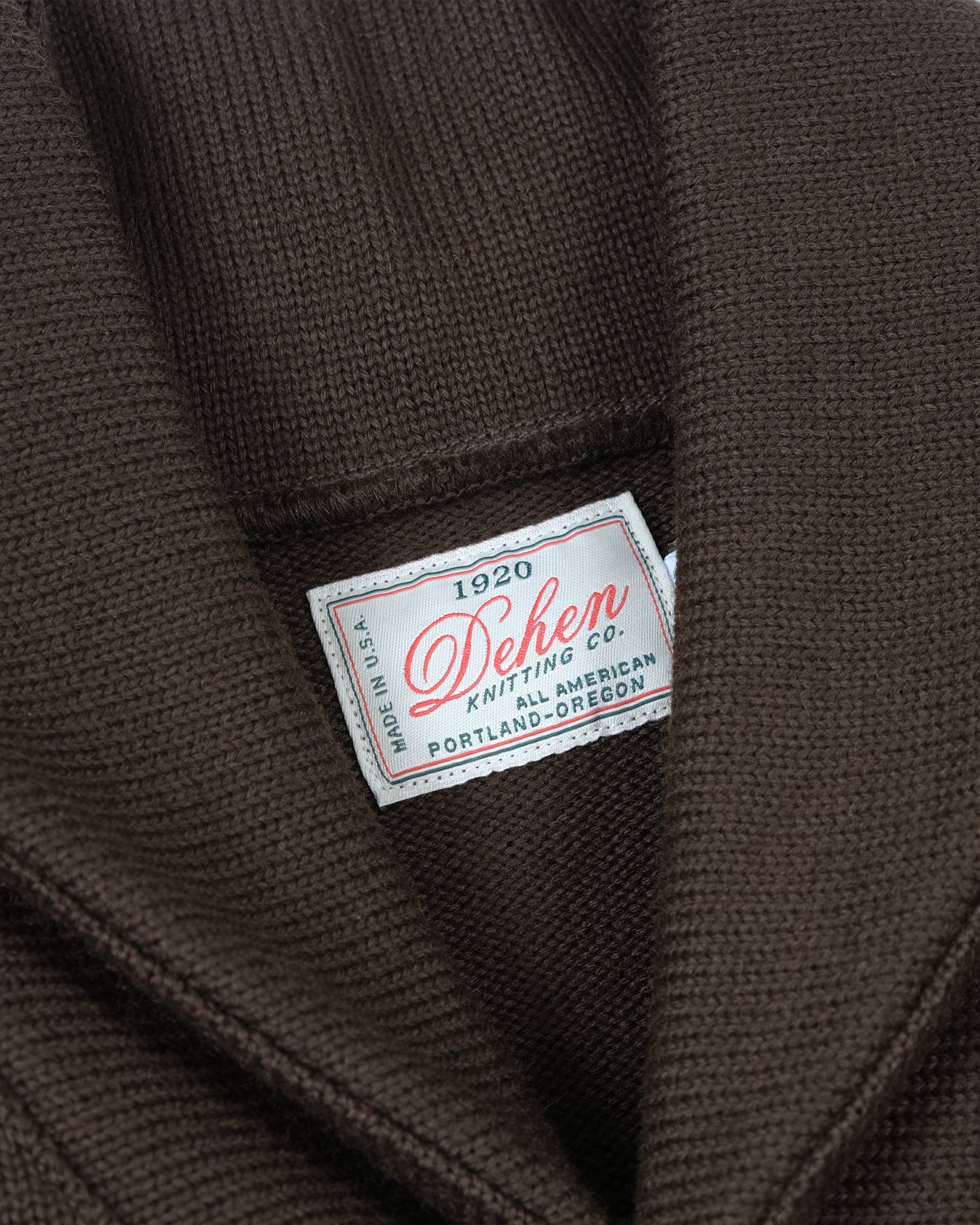 Dehen Shawl Sweater Coat 2.0 Brown FW24-Men&#39;s Sweaters-Brooklyn-Vancouver-Yaletown-Canada