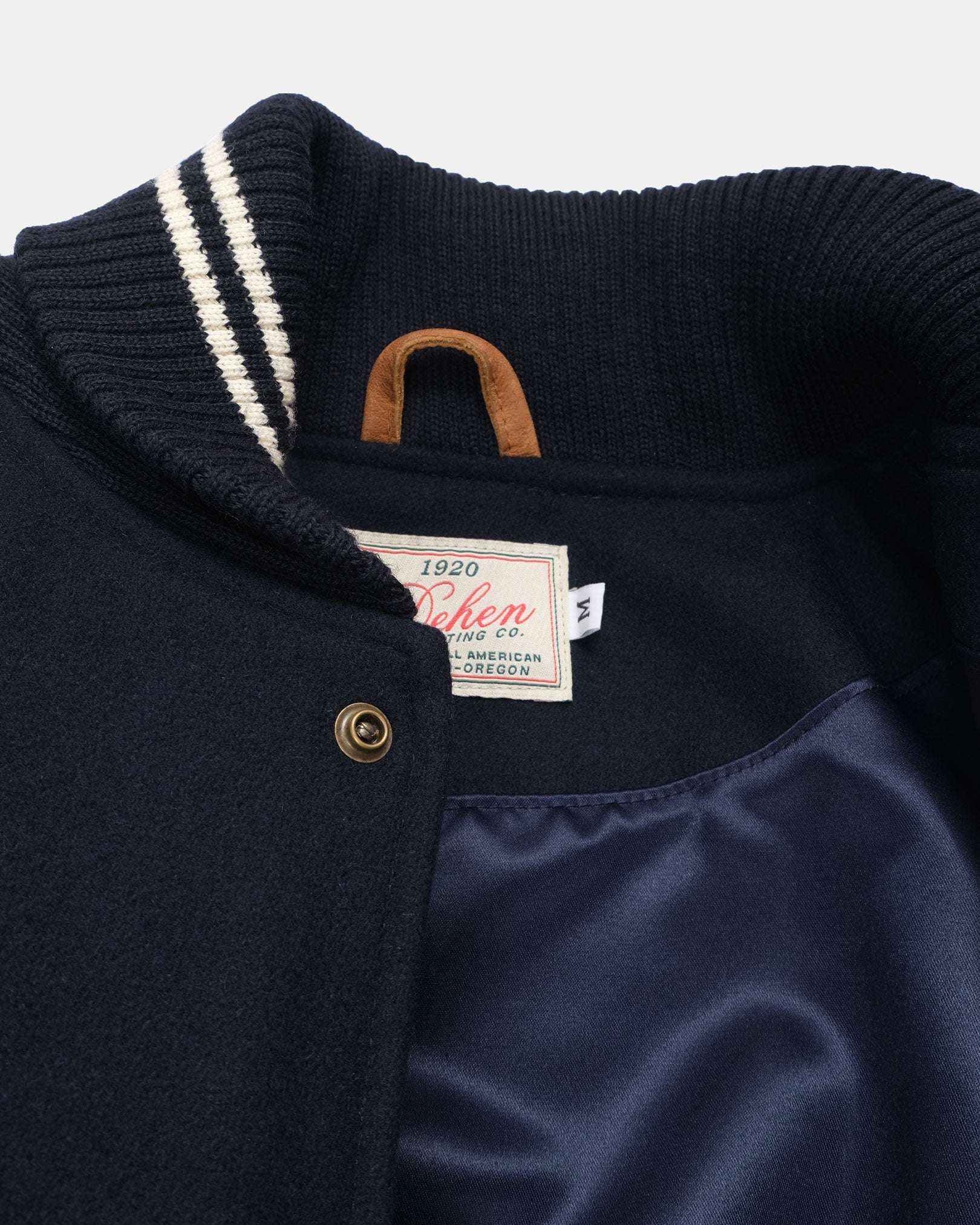 Dehen Varsity Jacket Dark Navy FW24-Men&#39;s Coats-Brooklyn-Vancouver-Yaletown-Canada