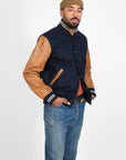 Dehen Varsity Jacket Dark Navy FW24-Men's Coats-Brooklyn-Vancouver-Yaletown-Canada