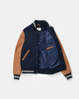 Dehen Varsity Jacket Dark Navy FW24-Men's Coats-Brooklyn-Vancouver-Yaletown-Canada