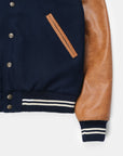 Dehen Varsity Jacket Dark Navy FW24-Men's Coats-Brooklyn-Vancouver-Yaletown-Canada