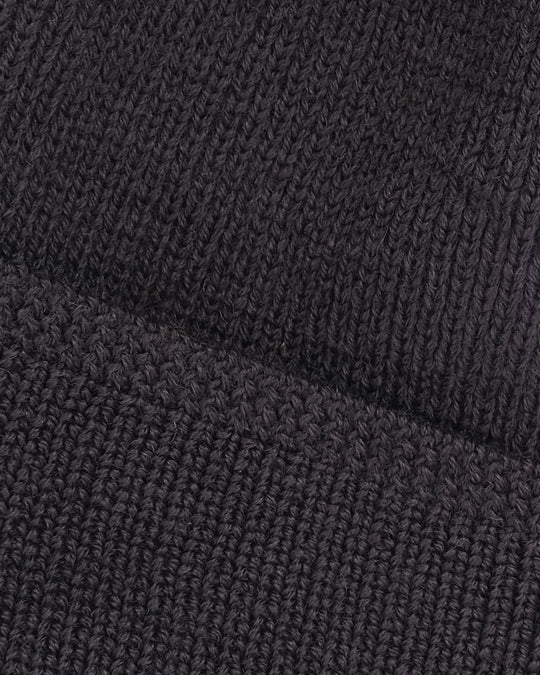 Dehen Wool Knit Watch Cap Dark Charcoal FW24-Men's Accessories-Brooklyn-Vancouver-Yaletown-Canada