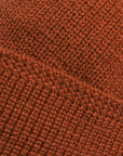 Dehen Wool Knit Watch Cap Burnt Orange FW24-Men's Accessories-Brooklyn-Vancouver-Yaletown-Canada