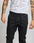 Easy Mondays Drawstring Chino Black-Men's Pants-Brooklyn-Vancouver-Yaletown-Canada