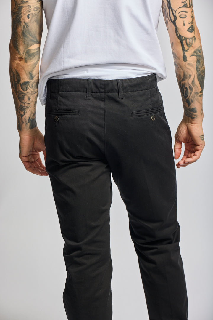 Easy Mondays Drawstring Chino Black-Men&#39;s Pants-Brooklyn-Vancouver-Yaletown-Canada