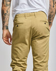 Easy Mondays Drawstring Chino Khaki-Men's Pants-Brooklyn-Vancouver-Yaletown-Canada