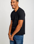 Easy Mondays T Shirt V Neck Black-Men's T-Shirts-Brooklyn-Vancouver-Yaletown-Canada