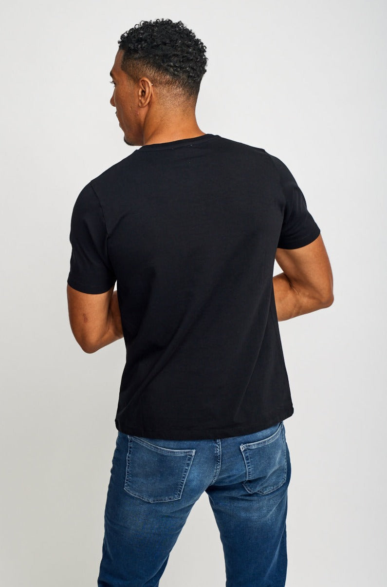 Easy Mondays T Shirt V Neck Black-Men&#39;s T-Shirts-Brooklyn-Vancouver-Yaletown-Canada