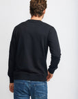 Easy Mondays Sweatshirt Crew Neck Black-Men's Sweatshirts-Brooklyn-Vancouver-Yaletown-Canada