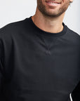 Easy Mondays Sweatshirt Crew Neck Black-Men's Sweatshirts-Brooklyn-Vancouver-Yaletown-Canada