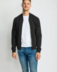 Easy Mondays Jacket Terry Bomber Black-Men's Jackets-Brooklyn-Vancouver-Yaletown-Canada