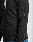 Easy Mondays Jacket Terry Bomber Black-Men's Jackets-Brooklyn-Vancouver-Yaletown-Canada