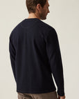 34 Heritage LS Henley Navy-Men's T-Shirts-Brooklyn-Vancouver-Yaletown-Canada