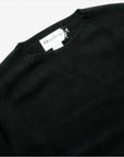 Harley of Scotland Super Fine Crew Sweater Black FW23-Men's Sweaters-Yaletown-Vancouver-Surrey-Canada