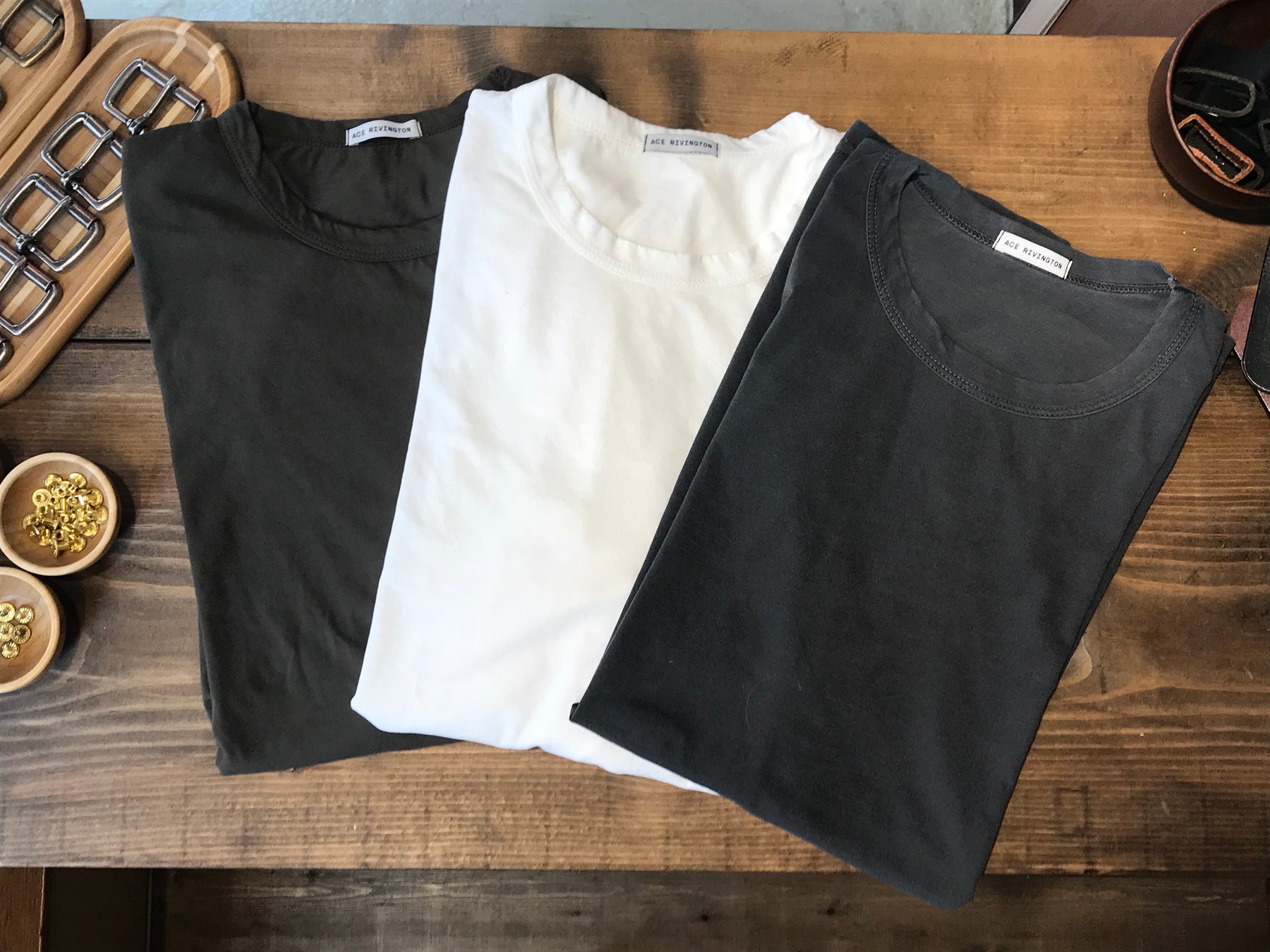 Ace Rivington Supima T Shirt SS Chalk-Men's T-Shirts-Brooklyn-Vancouver-Yaletown-Canada