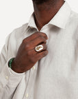 18Waits Long Sleeve Dylan White Linen SS24-Men's Shirts-Brooklyn-Vancouver-Yaletown-Canada