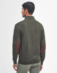 Barbour Essential Patch Zip Through Jumper Seaweed-Men's Sweaters-Brooklyn-Vancouver-Yaletown-Canada