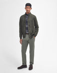 Barbour Essential Patch Zip Through Jumper Seaweed-Men's Sweaters-Brooklyn-Vancouver-Yaletown-Canada