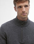 Barbour Sweater Holden Half Zip Knitted Jumper Grey Marl-Men's Sweaters-Brooklyn-Vancouver-Yaletown-Canada