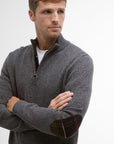 Barbour Sweater Holden Half Zip Knitted Jumper Grey Marl-Men's Sweaters-Brooklyn-Vancouver-Yaletown-Canada