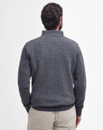 Barbour Nelson Essential Half Zip Jumper Storm Grey-Men's Sweaters-Brooklyn-Vancouver-Yaletown-Canada