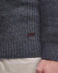 Barbour Nelson Essential Half Zip Jumper Storm Grey-Men's Sweaters-Brooklyn-Vancouver-Yaletown-Canada