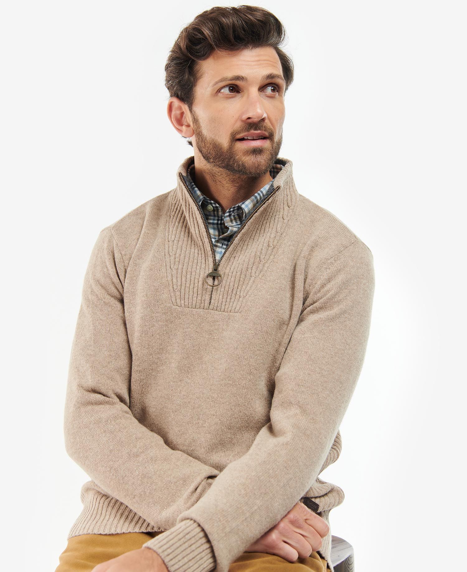 Barbour nelson half zip jumper on sale