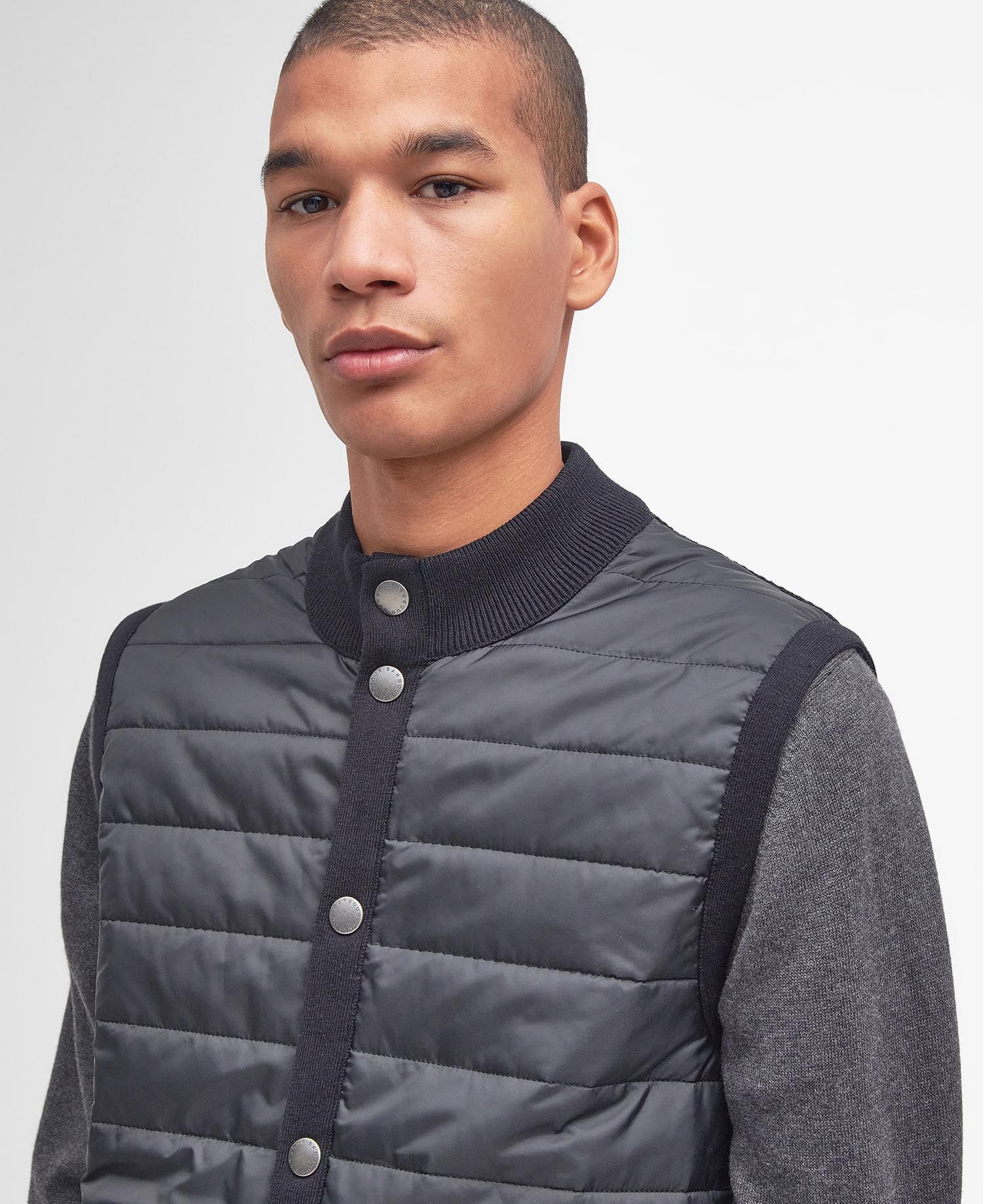 Barbour Jacket Essential Gilet Charcoal-Men&#39;s Jackets-Brooklyn-Vancouver-Yaletown-Canada