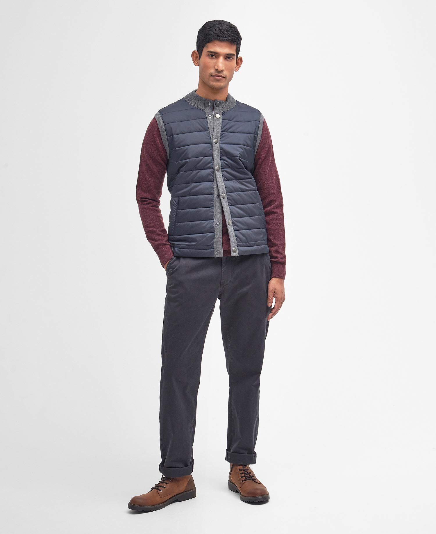 Barbour Jacket Essential Gilet Grey-Men&#39;s Jackets-Brooklyn-Vancouver-Yaletown-Canada