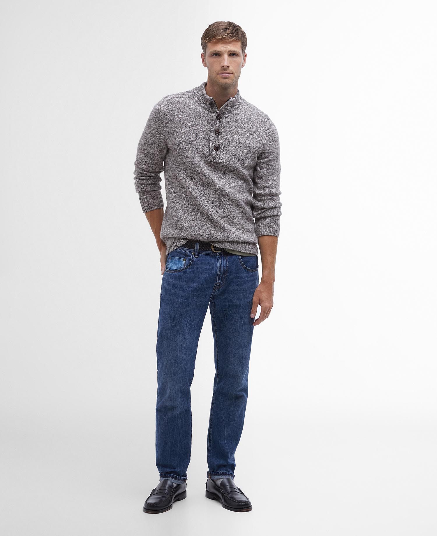 Barbour Sid Sweatshirt Stone-Men&#39;s Sweaters-Brooklyn-Vancouver-Yaletown-Canada