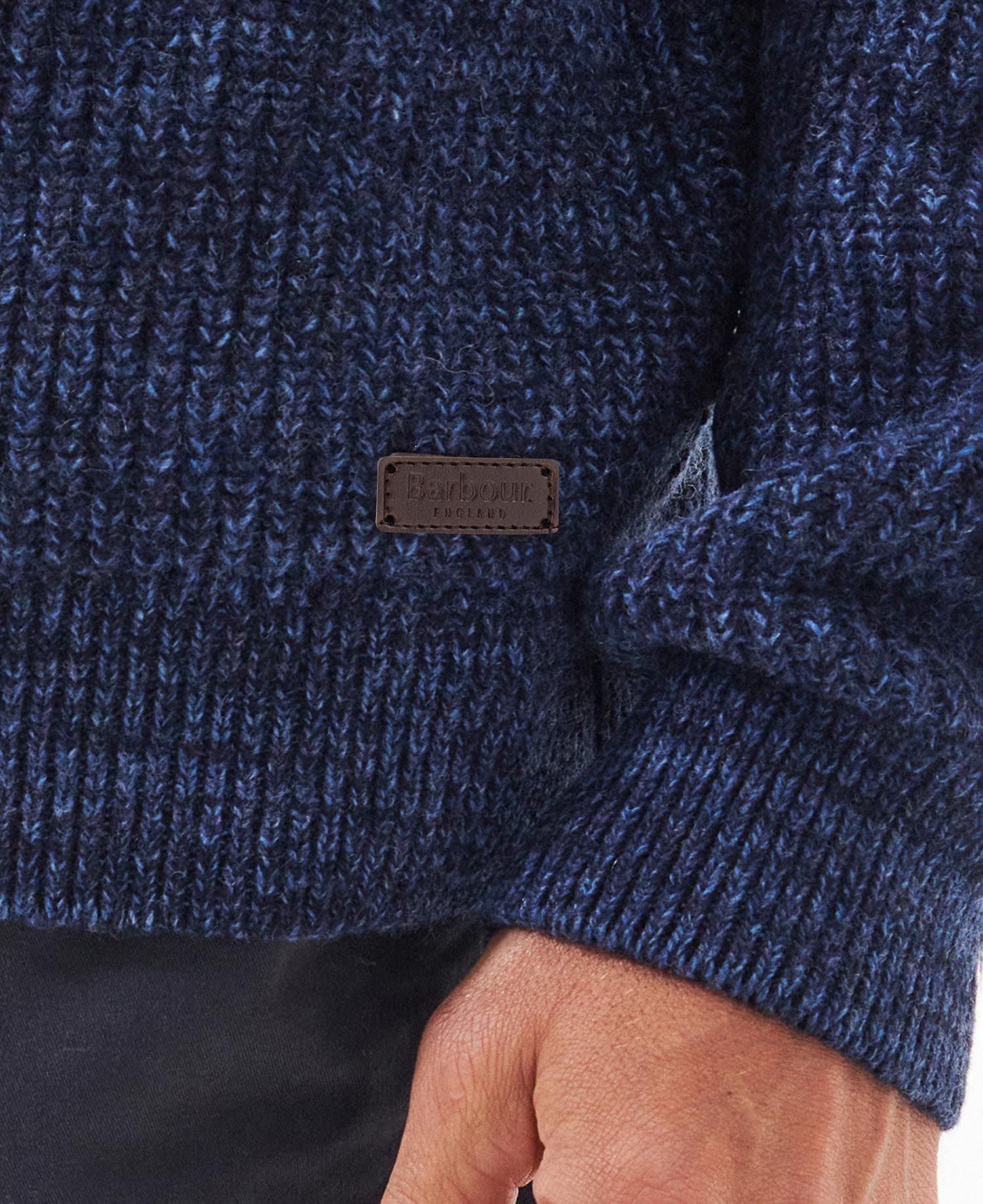 Barbour Sweater Horseford Half Zip Navy