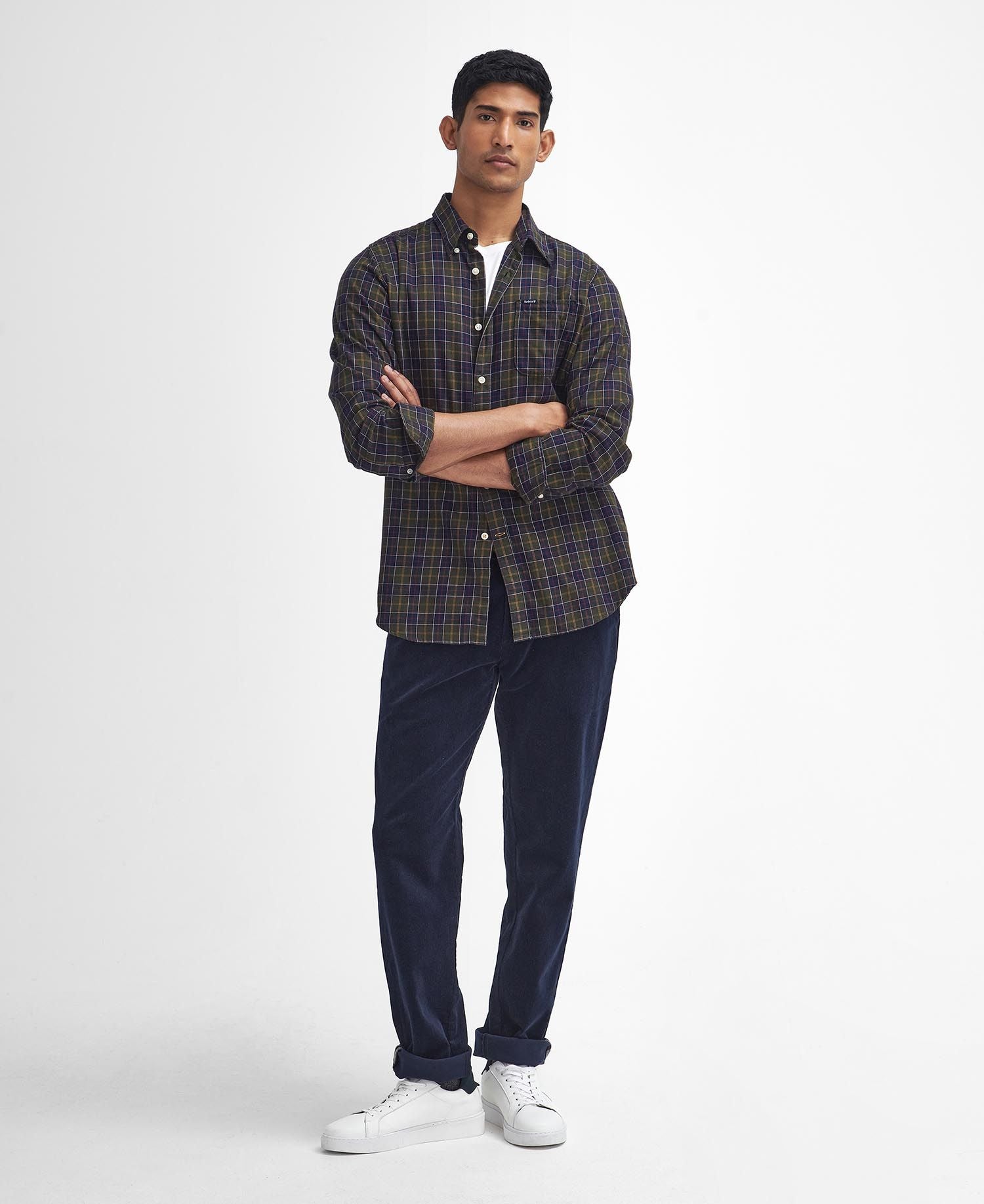 Barbour Shirt Lanark Tan11-Men&#39;s Shirts-Brooklyn-Vancouver-Yaletown-Canada