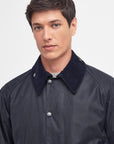 Barbour Beaufort Waxed Jacket Navy-Men's Coats-Brooklyn-Vancouver-Yaletown-Canada