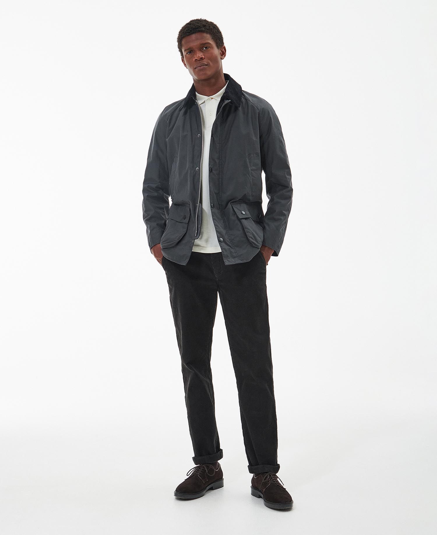 Barbour Coat Ashby Wax Grey-Men&#39;s Coats-Brooklyn-Vancouver-Yaletown-Canada