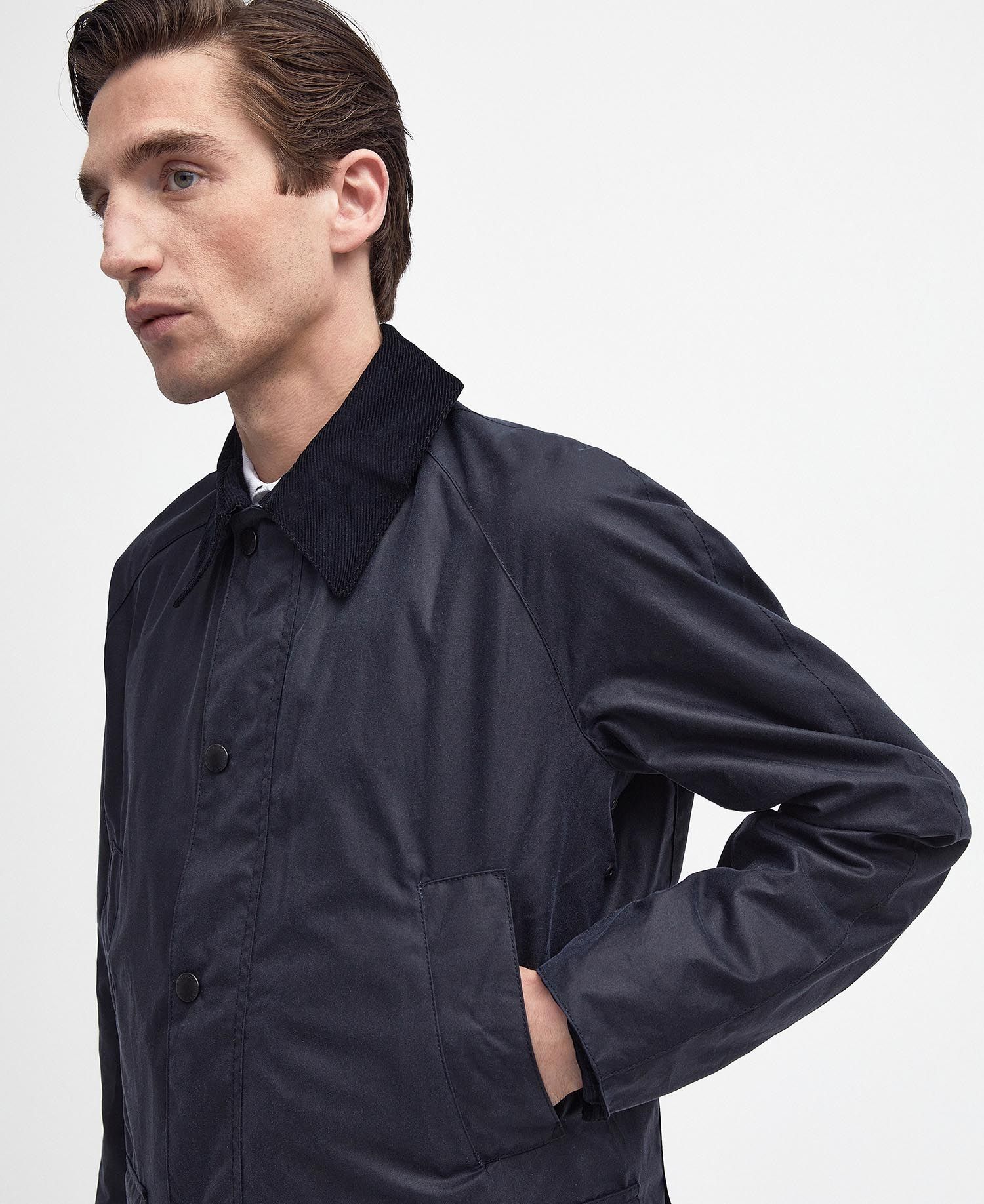 Barbour Coat Ashby Wax Navy-Men&#39;s Coats-Brooklyn-Vancouver-Yaletown-Canada