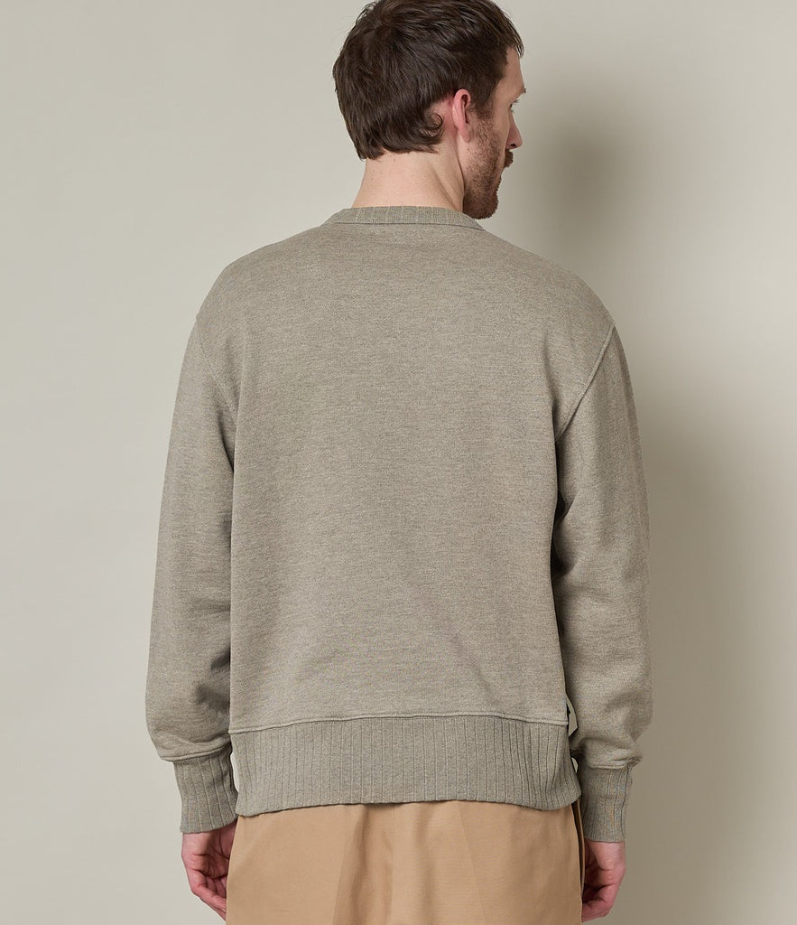 Merz Sweatshirt 19 Oz Relaxed Fit Grey Melange Vintage-Men's Sweatshirts-Brooklyn-Vancouver-Yaletown-Canada