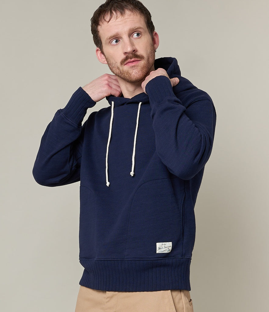 Merz Hoodie 19 Oz Relaxed Fit Dark Navy-Men&#39;s Sweatshirts-Brooklyn-Vancouver-Yaletown-Canada