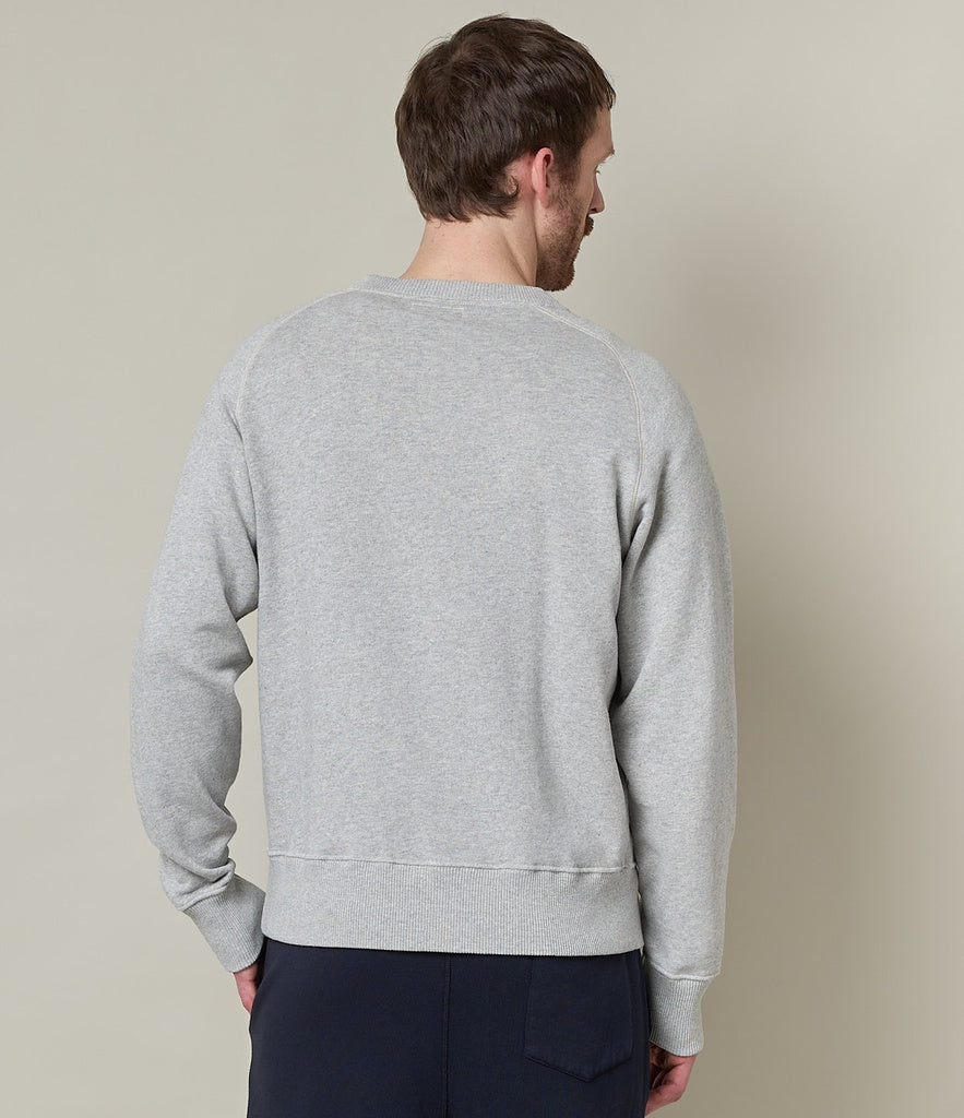 Merz Sweatshirt 10.6 Oz Relaxed Fit Grey Melange-Men's Sweatshirts-Brooklyn-Vancouver-Yaletown-Canada