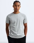 Reigning Champ-Knit Lightweight Jersey Raglan Tee-H Grey FW23-Men's T-Shirts-Yaletown-Vancouver-Surrey-Canada