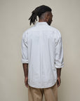 Merz Shirt 4.2 Oz Poplin Relaxed Fit White-Men's Shirts-Brooklyn-Vancouver-Yaletown-Canada