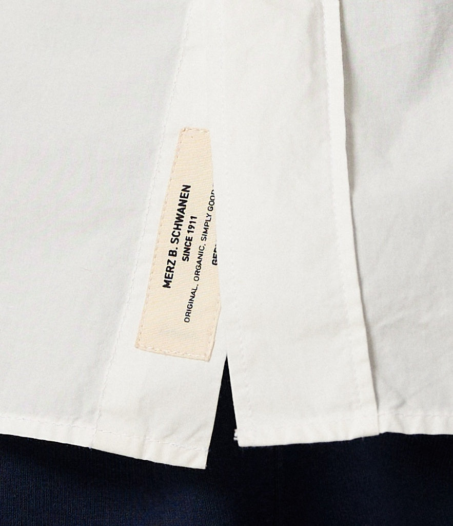 Merz Shirt 4.2 Oz Poplin Relaxed Fit White-Men&#39;s Shirts-Brooklyn-Vancouver-Yaletown-Canada