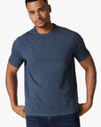 34 Heritage Slub Crew Neck Tee Dark Denim FW23-Men's T-Shirts-Yaletown-Vancouver-Surrey-Canada