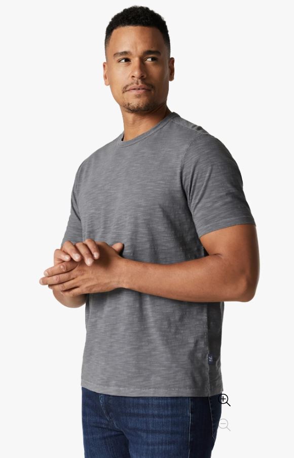 34 Heritage Slub Crew Neck Tee Winter Grey FW23-Men&#39;s T-Shirts-Yaletown-Vancouver-Surrey-Canada