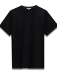 Easy Mondays V-Neck SS Cotton T-Shirt Black-Men's T-Shirts-Brooklyn-Vancouver-Yaletown-Canada